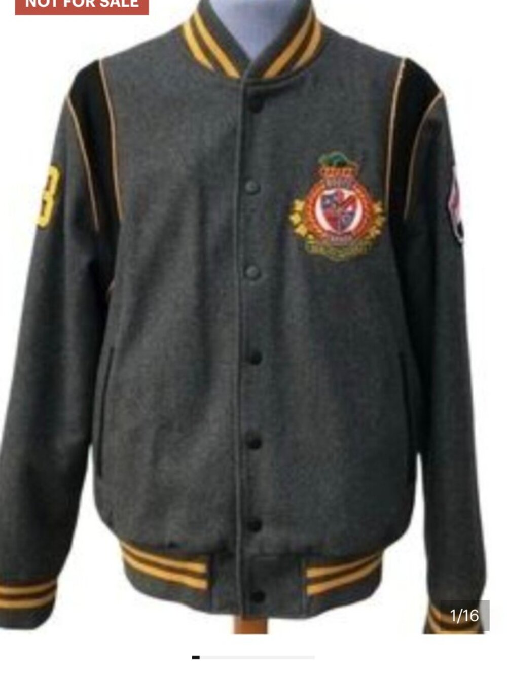 Rootos Canada Varsity Bomber Jacket Wooll Blend Letterman College Heritage Herit